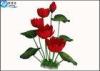 Colorful Flower Plastic Simulation Artificial Plants For Aquarium Tank Decoration