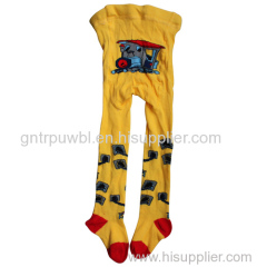 Yellow Children Single Cylinder Socks