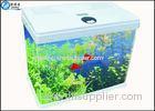 Custom White Mini / Large Aquarium Fish Tank , Glass Fish Tanks for Office / Home / Hotel