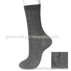 Grey and Pink Mid-calf Socks