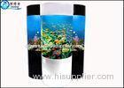 Cylindrical Acrylic Aquarium Custom Fish Tanks With Super Translucent Material