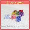 All sorts of color of perforated transparent fine beautiful PMMA beads