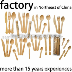 wooden disposable cutlery