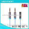 2 Male to 1 Female 3.5mm Stereo Audio Cable OFC Auxiliary Wire for Car Phone / DVD