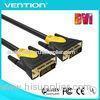 Plastic Casing 24 + 1 DVI to DVI Cable 19pin Copper Shielding Black DVI Male to Male Cables