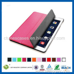 C&T 2014 new adjusted stand leather Flip Stand Cover with Card Slots for ipad air 2