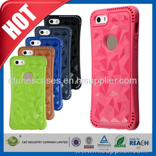 C&T TPU slim fitting design stylish armor case for apple iphone 5S