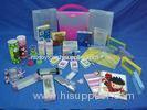Recyclable Embossing folding clear plastic pvc box for Christmas gift