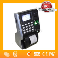 Color Screen Biometric Fingerprint Time Clock with Printer