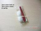 Hotel amenities kit,OEM cotton swabs ,cotton balls for stars hotels with a PE bag