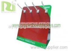 Fashion watch retail Cardboard Counter Displays with hangers for super market