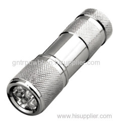 9 LED silver aluminium LED spotlight
