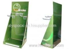 Fashion Green Portable Cardboard Counter Displays Shelfs ENCD023 for hanging disposed good