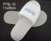 Polyester Velour Disposable Hotel Slippers Opened Toe With 5mm EVA Sole