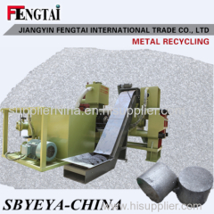 hydraulic metal scrap briquetting machine