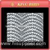 Novel Design Popular Knitted Nylon Lace Ribbon Trim with knitted and jacquard
