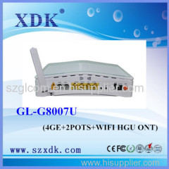 4GE+2POTS+WIFI HGU GPON ONT