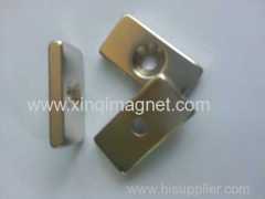 Sintered NdFeB Magnet with a countersink