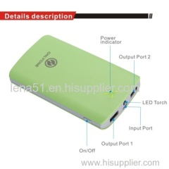 8000mAh Li-ion battery mobile Power Bank for iphone 6