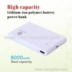 8000mAh new design External power bank