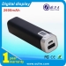 Best business trip company black portable power bank 2600mAh made in China