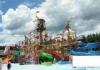 Skull Style Water Playground Equipments With fiberglass water slide and water play