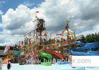 Skull Style Water Playground Equipments With fiberglass water slide and water play