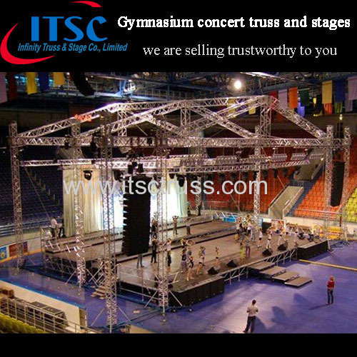 Trussing Rigging and Staging Gable Roof for Concert Events