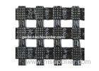 High Tensile Strength Geogrid for Bridge / Warp Knitting Black Geogrid