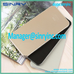 Universal Portable Aluminum Shell 4000mah Mobile Power Bank Battery Charger with Iphone5 Size PB01