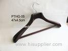 OEM Service And Customer Designs , Classic Black Wooden , Hotel Coat Hanger , For Trousers , Suite