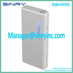 Latest 13000mAh White Power Bank Battery for Cell Phone PB50
