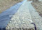 Bridge Gabion Retaining Wall With Low Carbon Steel Wire , Gabion Basket