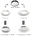 18W 0-100% Dimming Embedded LED Downlight (6Inch or 8Inch)