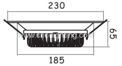 18W 0-100% Dimming Embedded LED Downlight (6Inch or 8Inch)