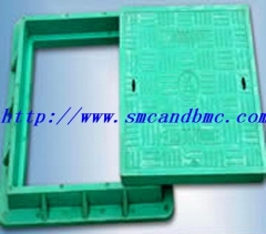 Light weight BMC/FRP square manhole cover