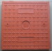 Anti-theft composite material GRP square inspection cover