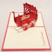 Love and valentine 3d greeting card