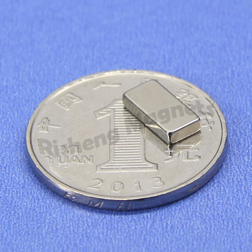 Grade N45 China Speaker Neodymium Magnets Supplier 10 x 5 x 8mm Rare Earth Permanent Magnet magnetized thr width