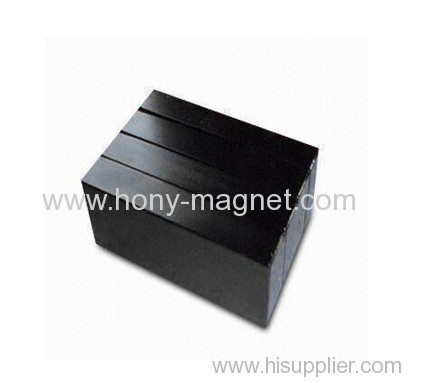 Black epoxy coating bonded block magnets