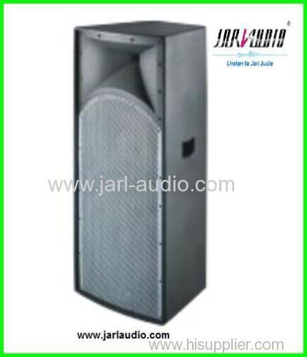 Dual 15" Wooden Cabinet Speakers and professional power speaker