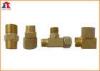Brass Piping Fitting Cutting Machine Parts Copper Big Tee Joint For Control Panel