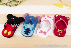 3D silicone slippers phone case covers for iPhone 6 and Samsung
