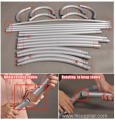 Exhilite tool free tension fabric display stand