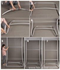 Exhilite tool free tension fabric display stand