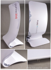 Exhilite tool free tension fabric display stand