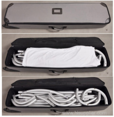 Exhilite tool free tension fabric display stand