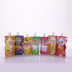 Eco Friendly Cartoon Image Printed Liquid Food Packaging