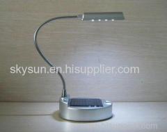 Solar desk lamp .