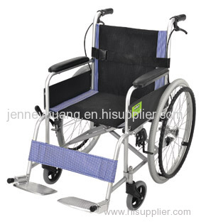 Attendant Propelled Transport Wheelchair (Blue)
